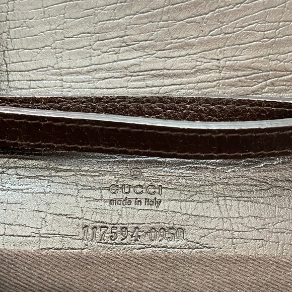 VINTAGE GUCCI GG CANVAS BAMBO BAR CLUTCH - Picture 8 of 10